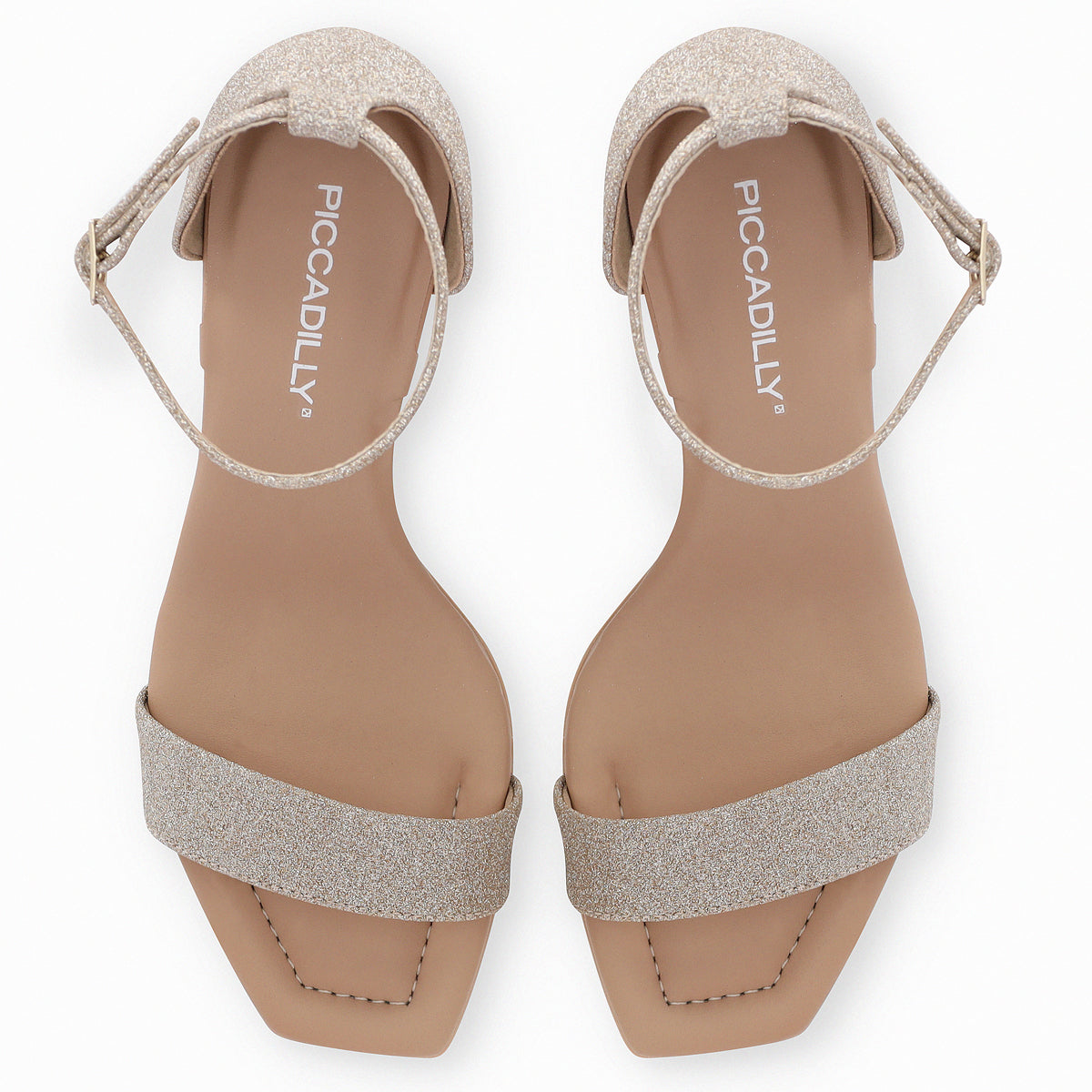 Sandalia Flavia Glitter Champagne