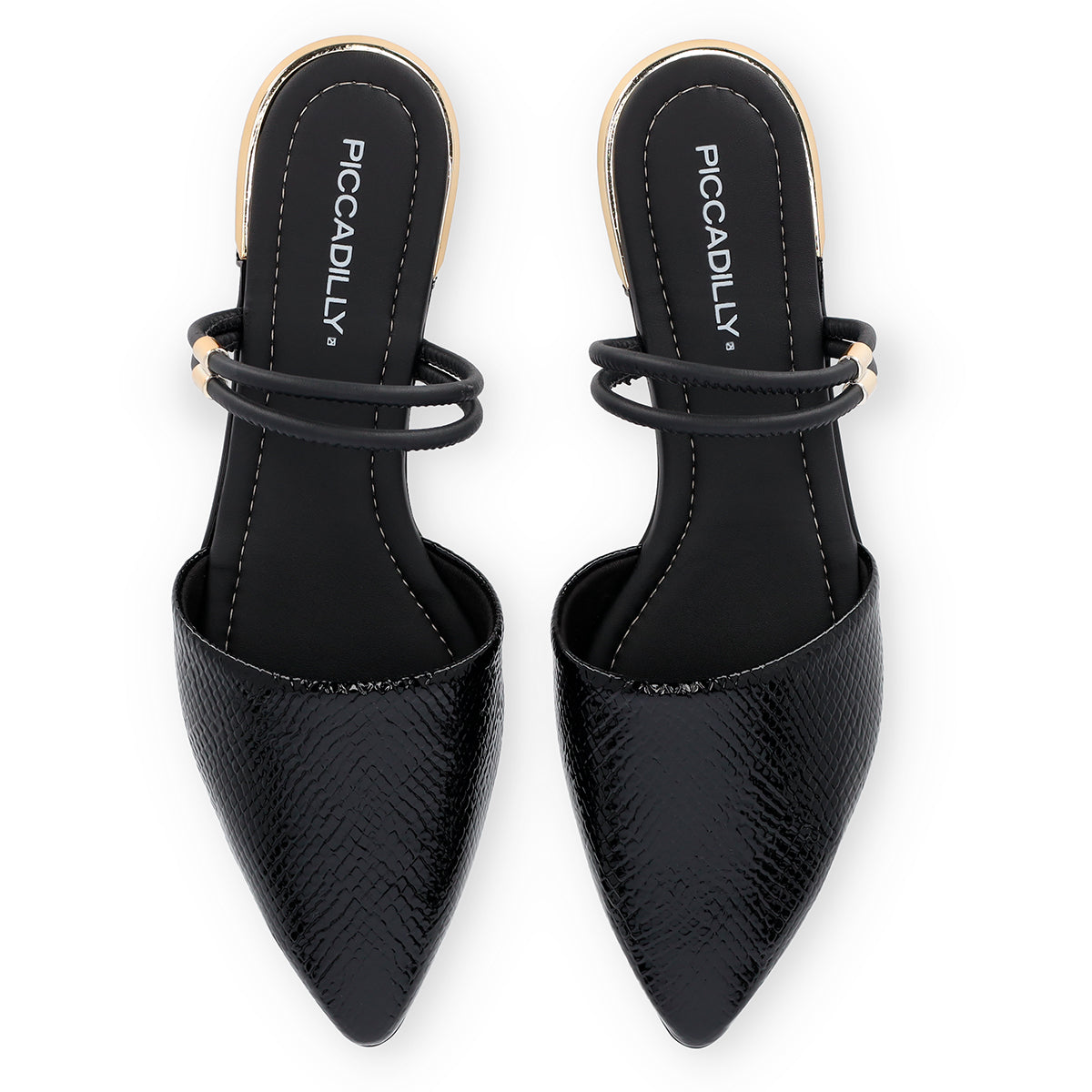 Zapato Ana Reptil Negro