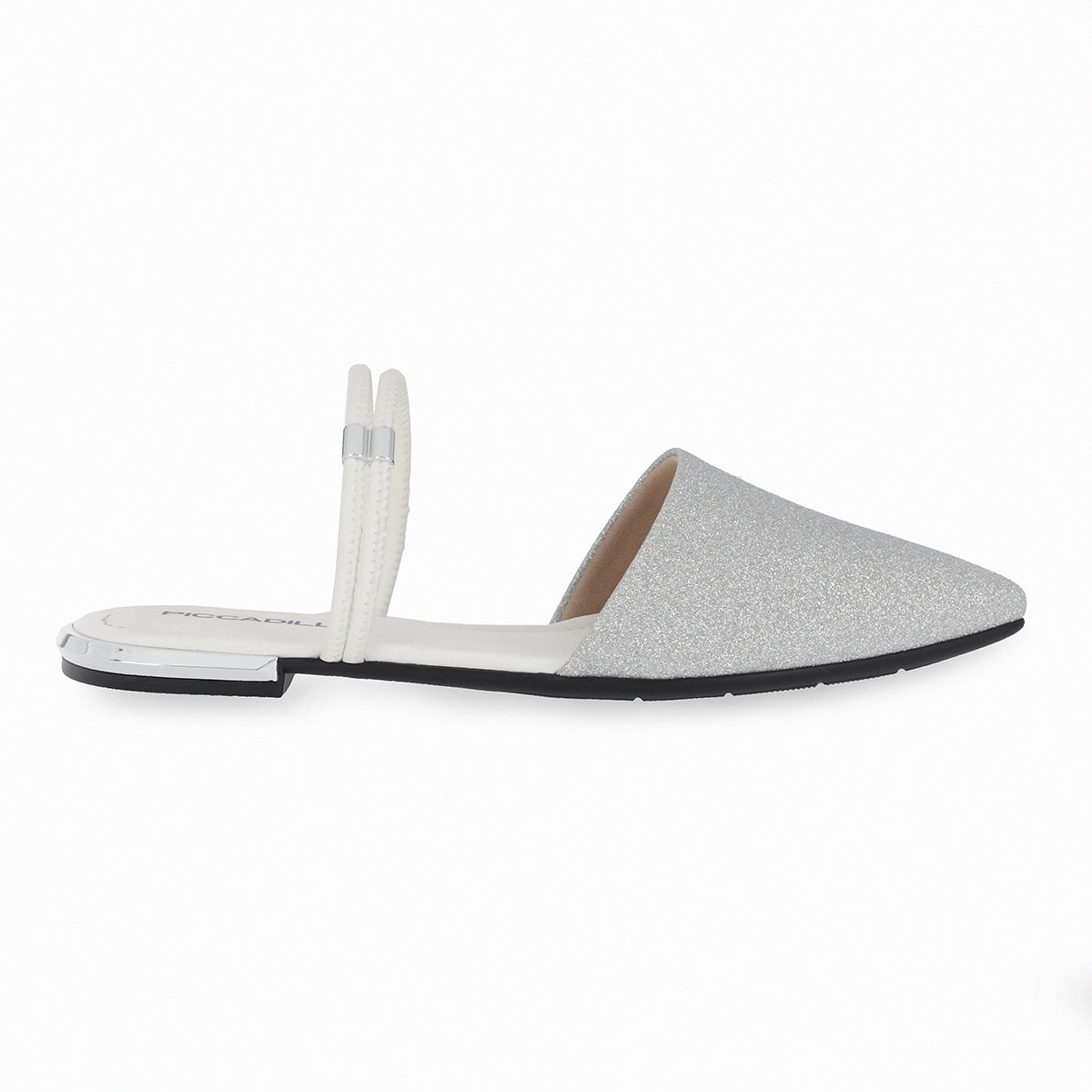 Zapato Ana Glitter Plata