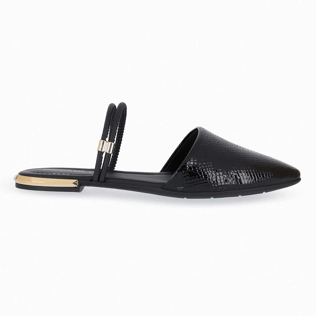 Zapato Ana Reptil Negro