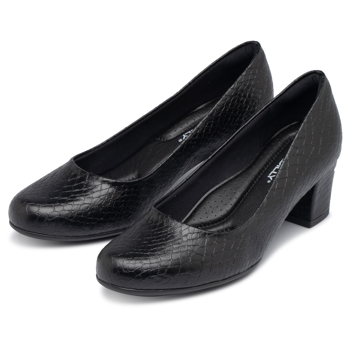Zapato Laura Negro Crocco