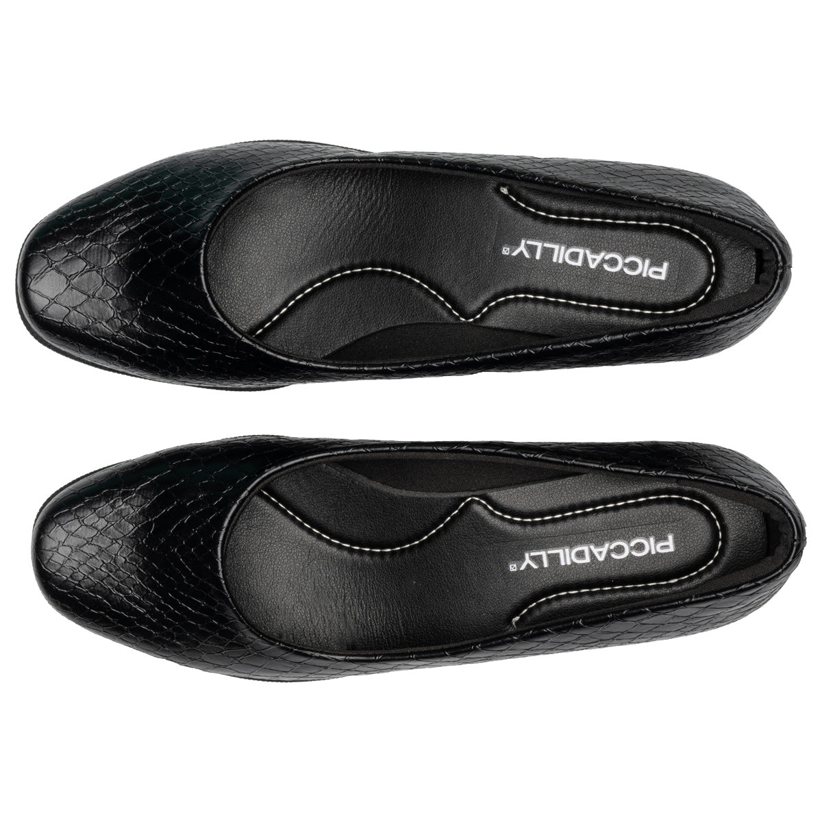 Zapato Laura Negro Crocco