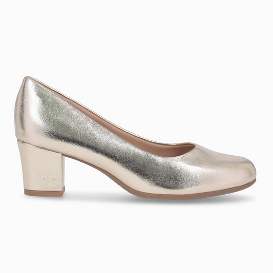 Zapato Laura Dorado