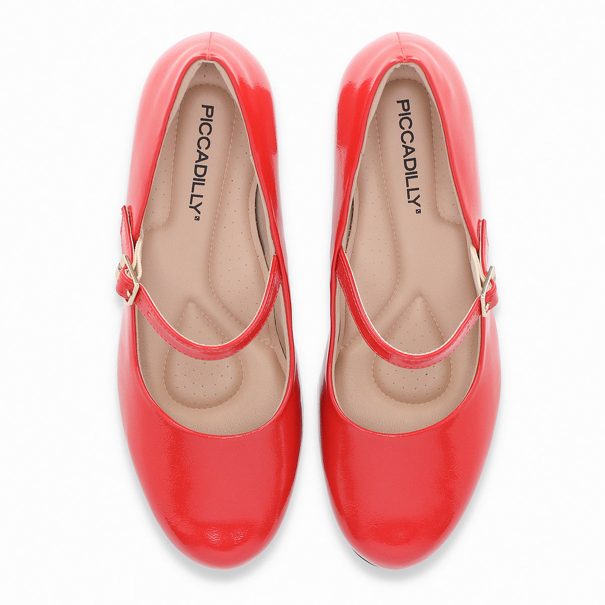 Zapato Mary Jane Laura Rojo/Charol