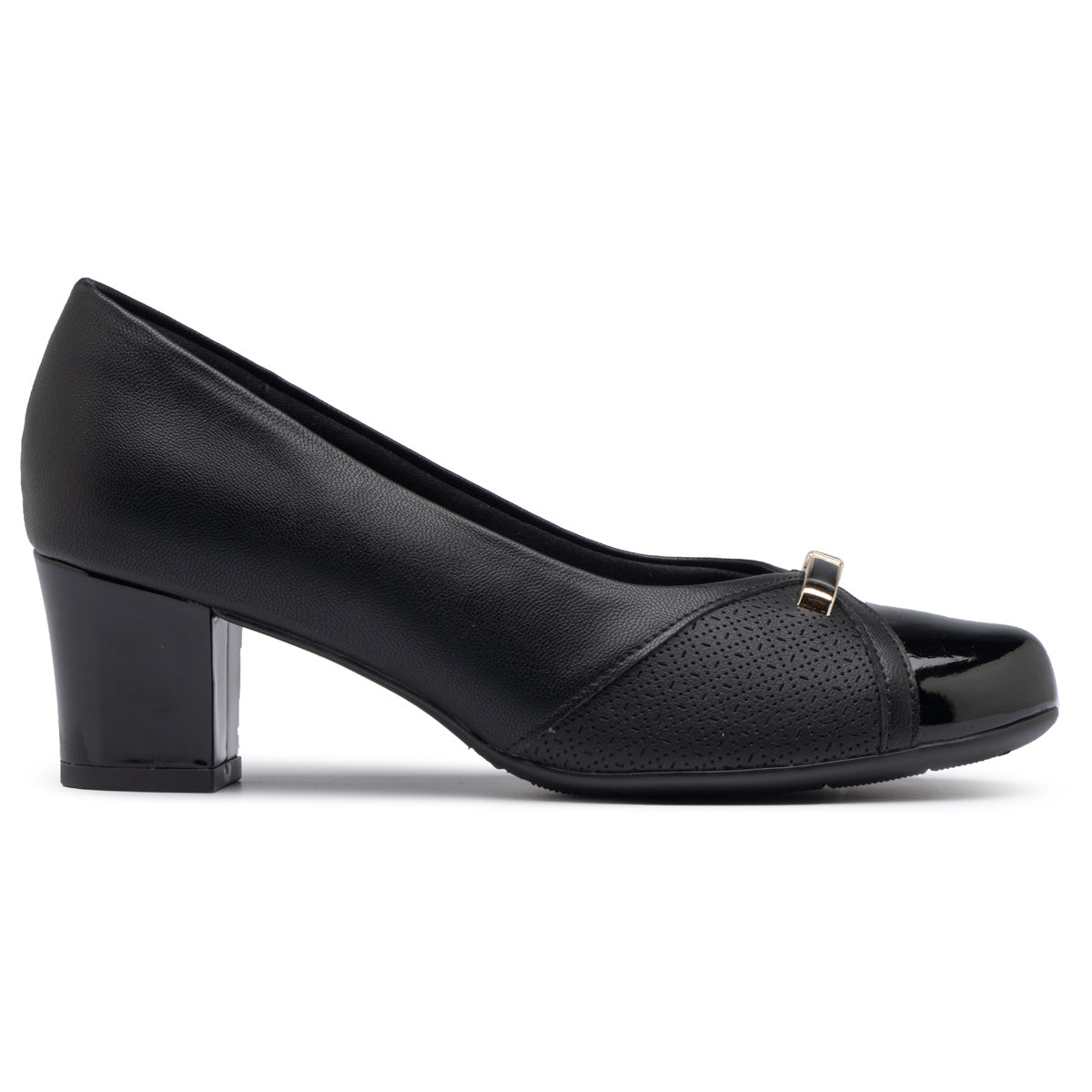 Zapato Laura Negro/Dorado