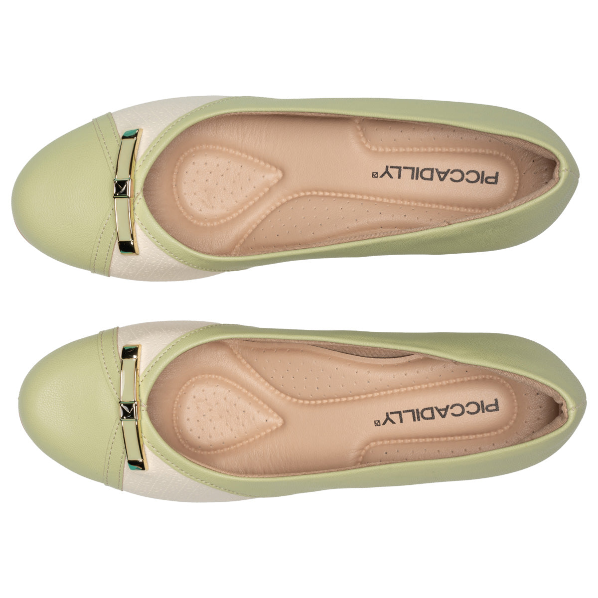 Zapato Laura Verde/Beige