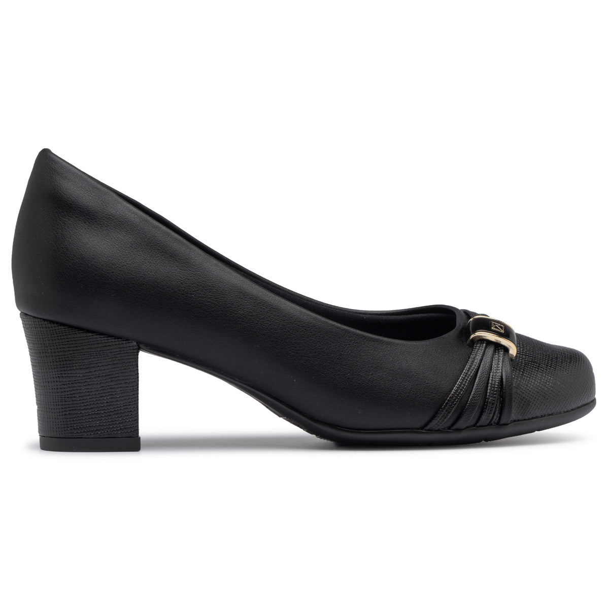 Zapato Laura Negro/Dorado