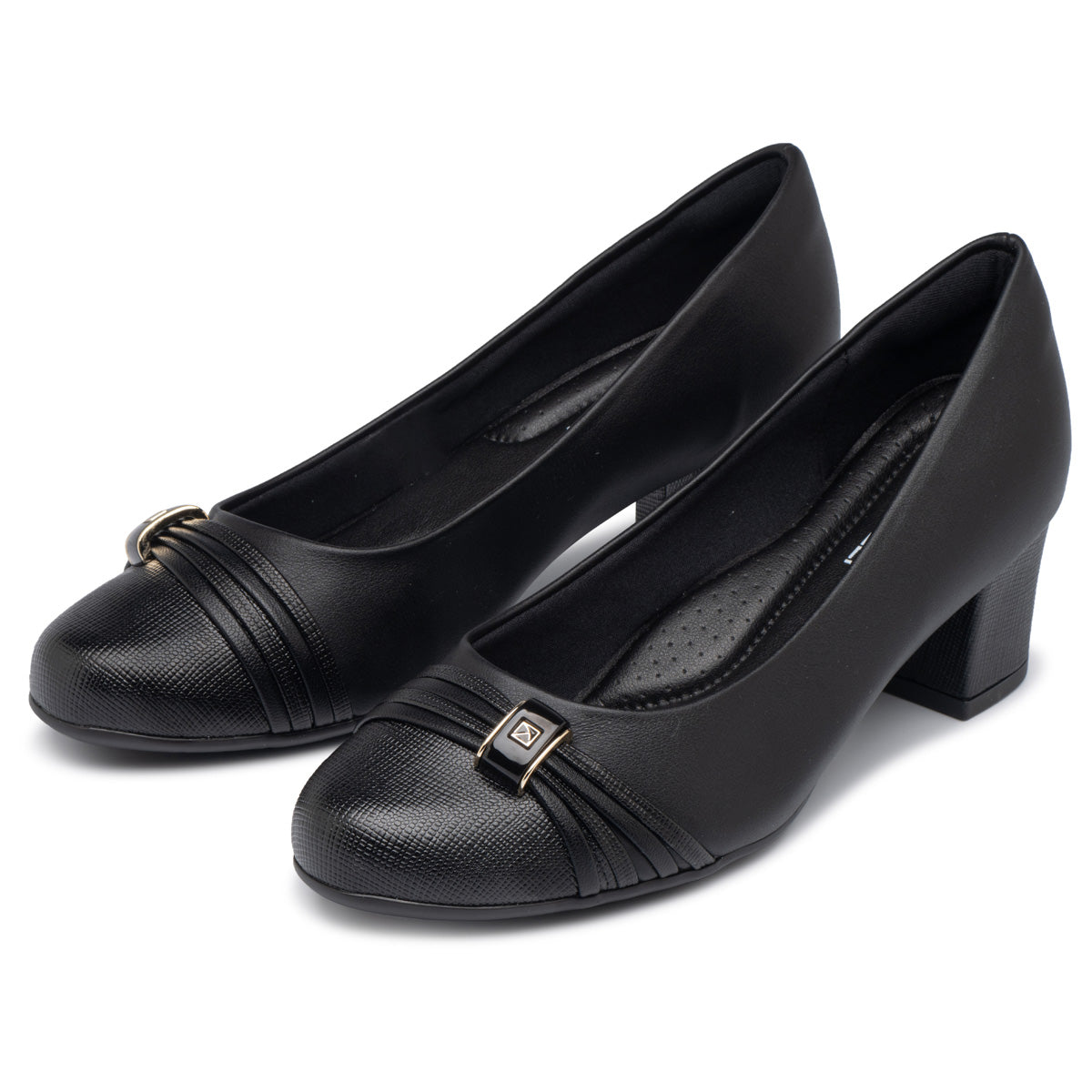 Zapato Laura Negro/Dorado