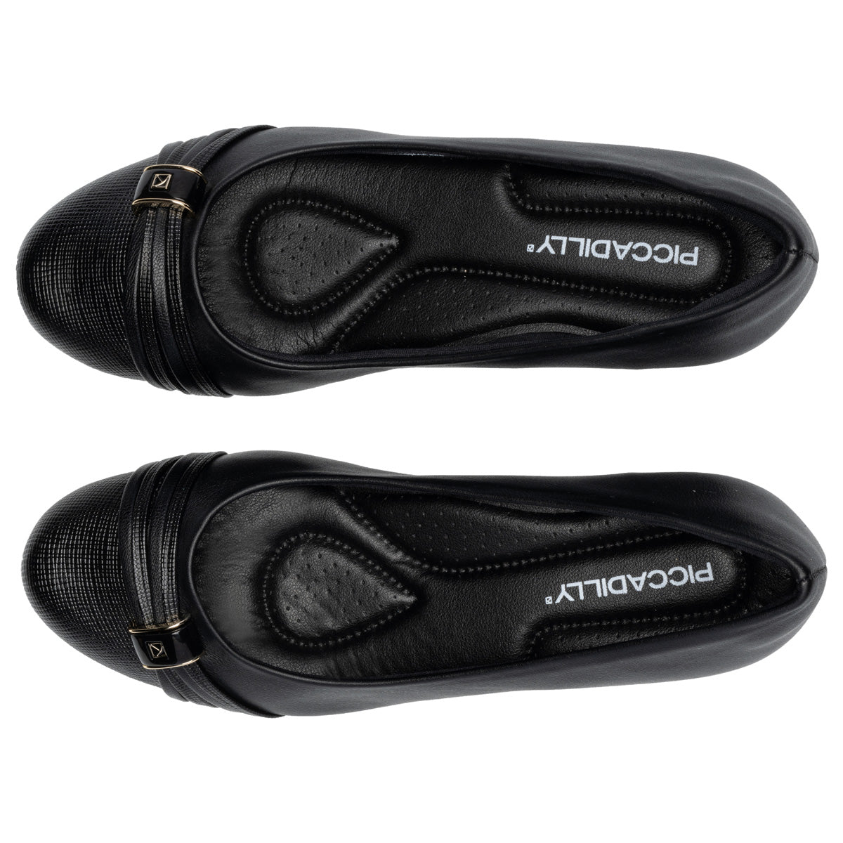 Zapato Laura Negro/Dorado