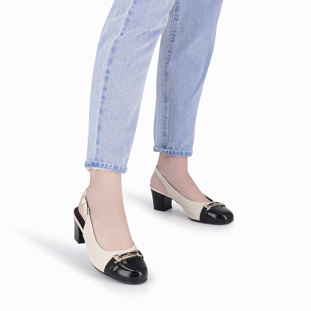 Zapato Laura Negro/Blanco 63