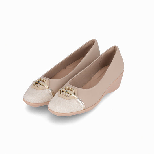 Zapato Ivone Nude/ Blanco Piccadilly