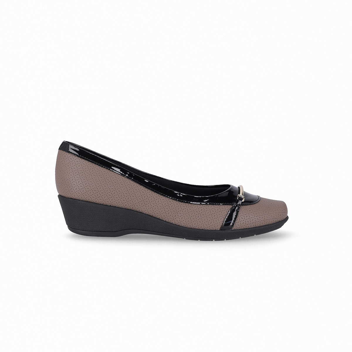 Zapato Ivone Anabela Negro/Taupe