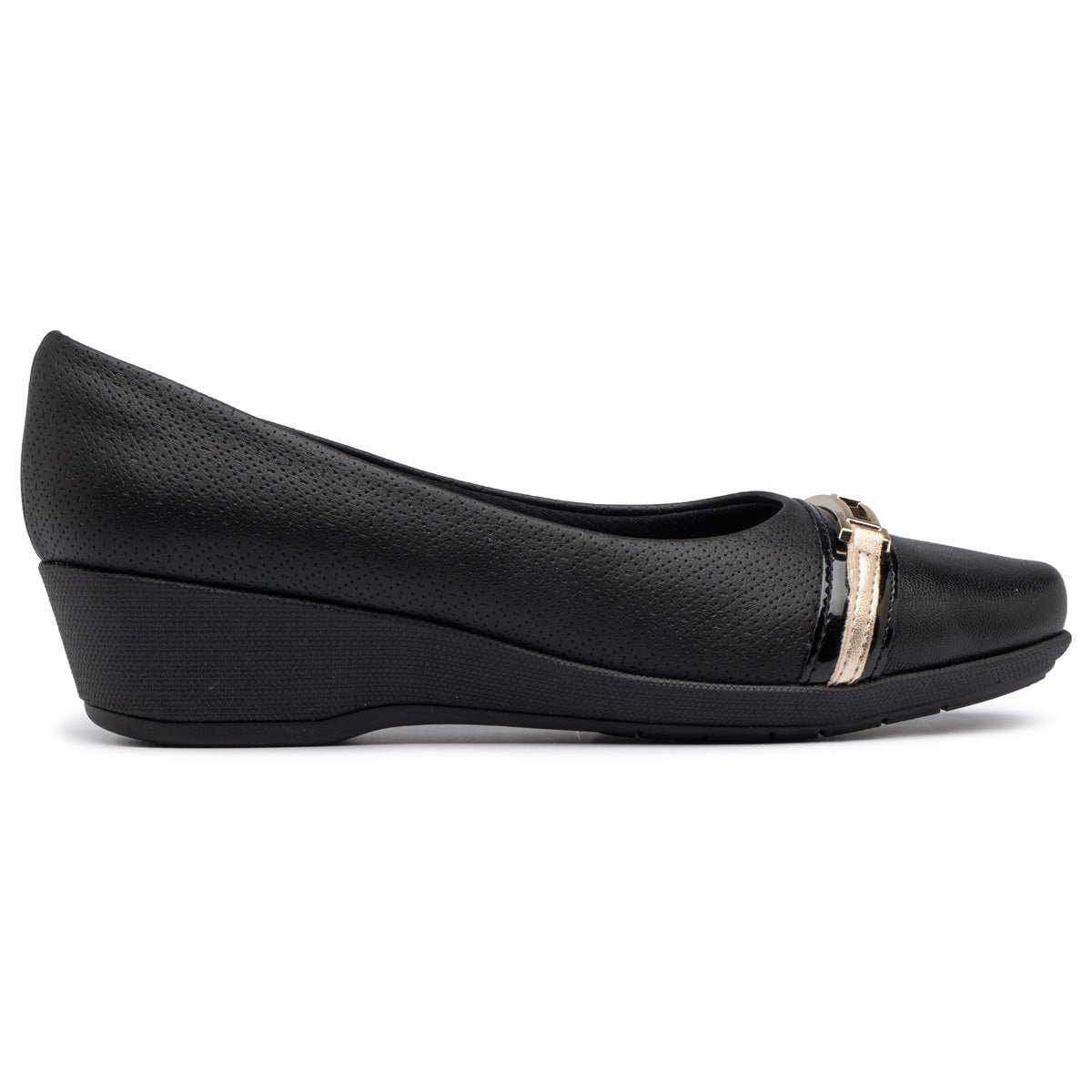 Zapato Ivone Negro/Dorado 49