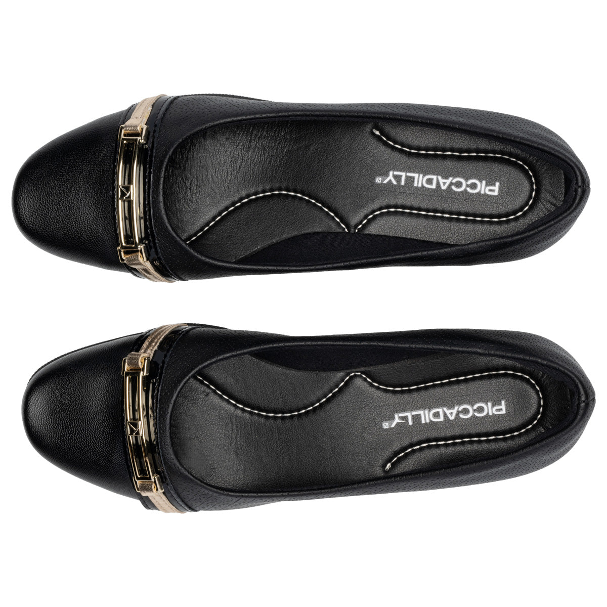 Zapato Ivone Negro/Dorado 49