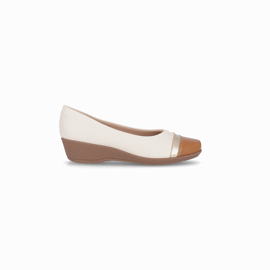 Zapato Ivone 58 Crema/Café