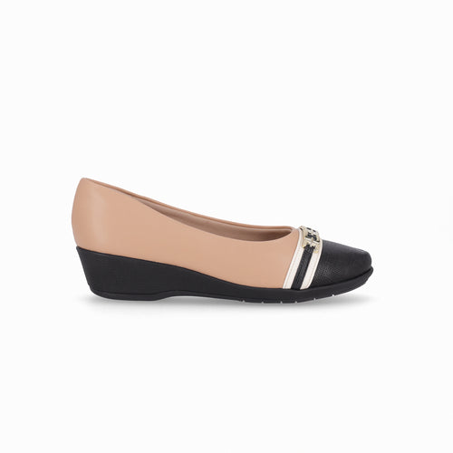 Zapato Ivone 84 Negro/Nude