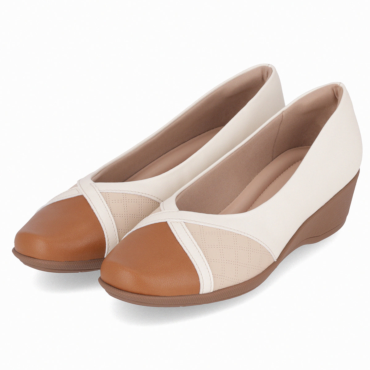 Zapato Ivone Nude/Café
