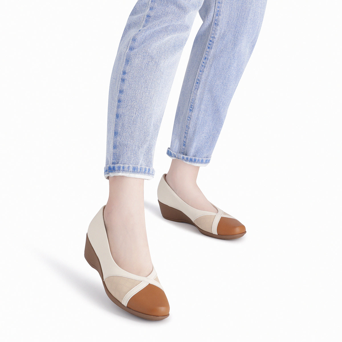 Zapato Ivone Nude/Café