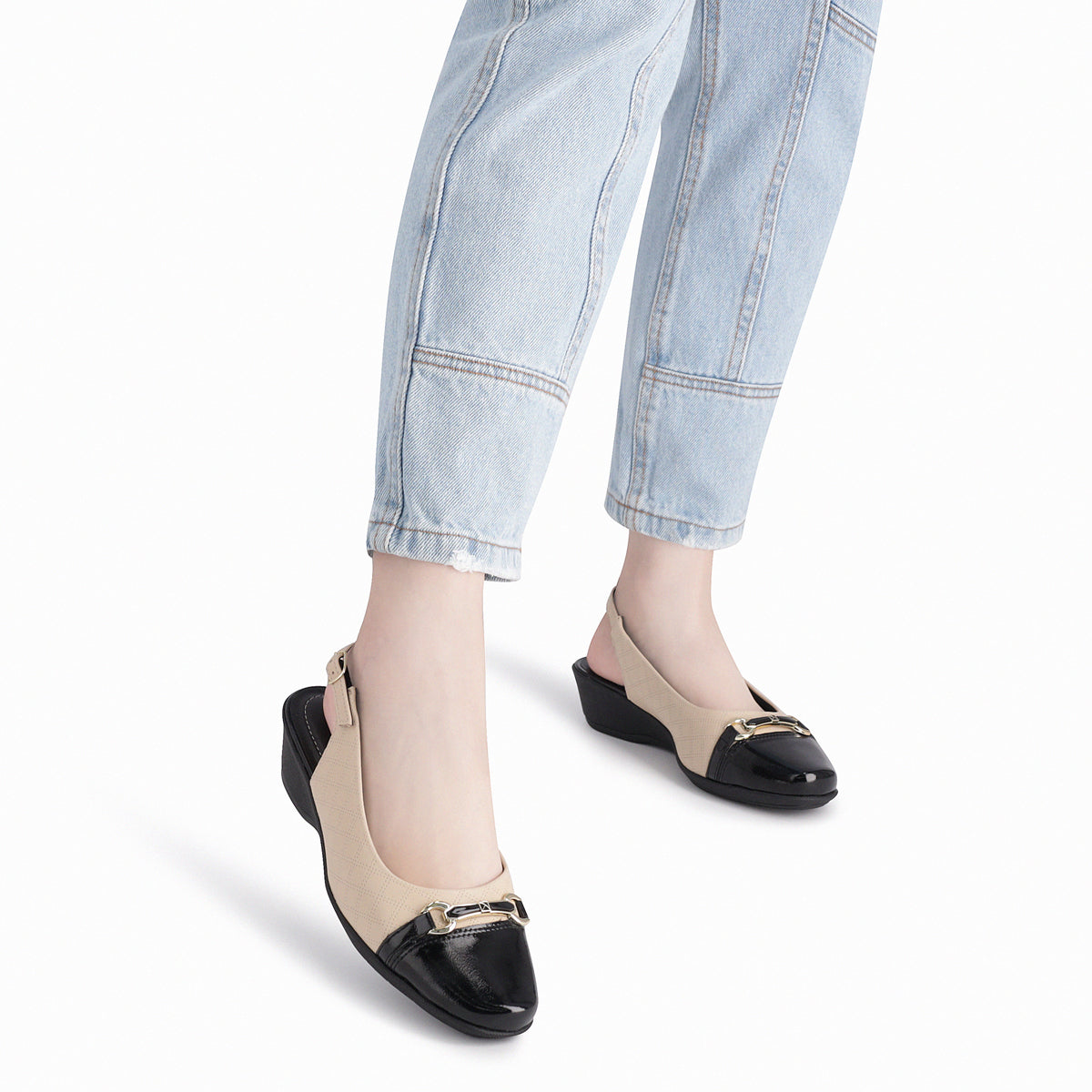 Zapato Ivone 225 Negro/Nude