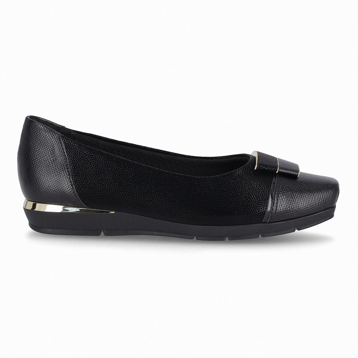 Zapato Fernanda Negro/Dorado