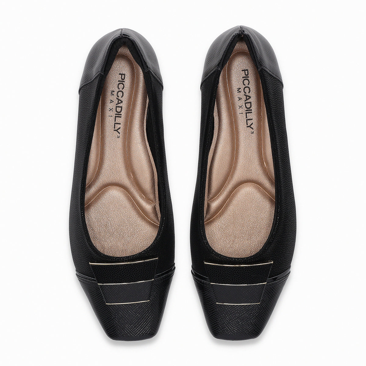 Zapato Fernanda Negro/Dorado