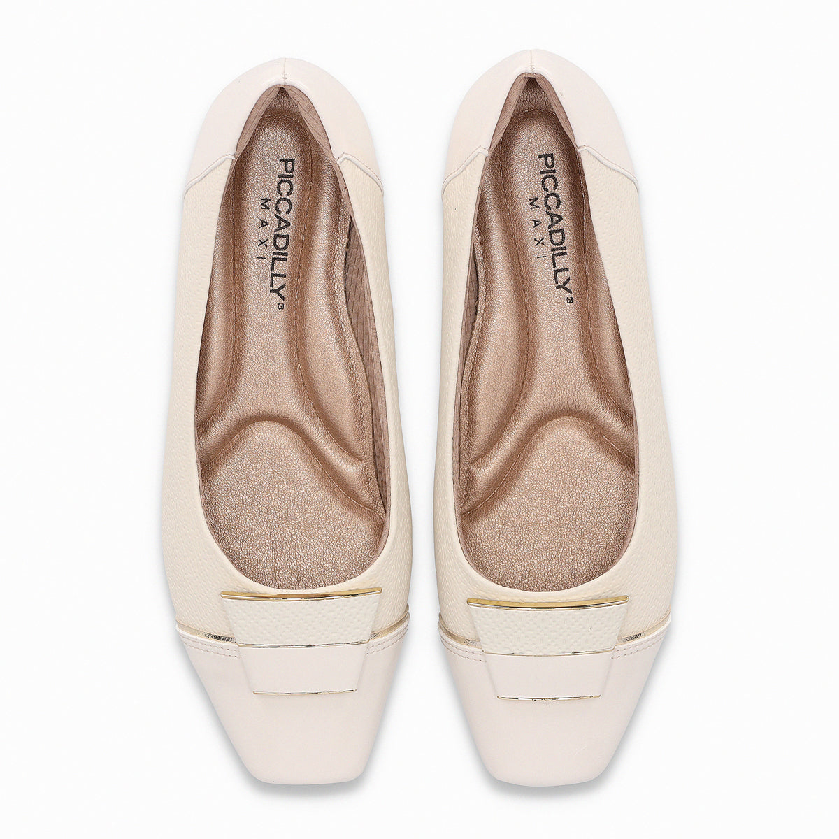 Zapato Fernanda Crema/Dorado