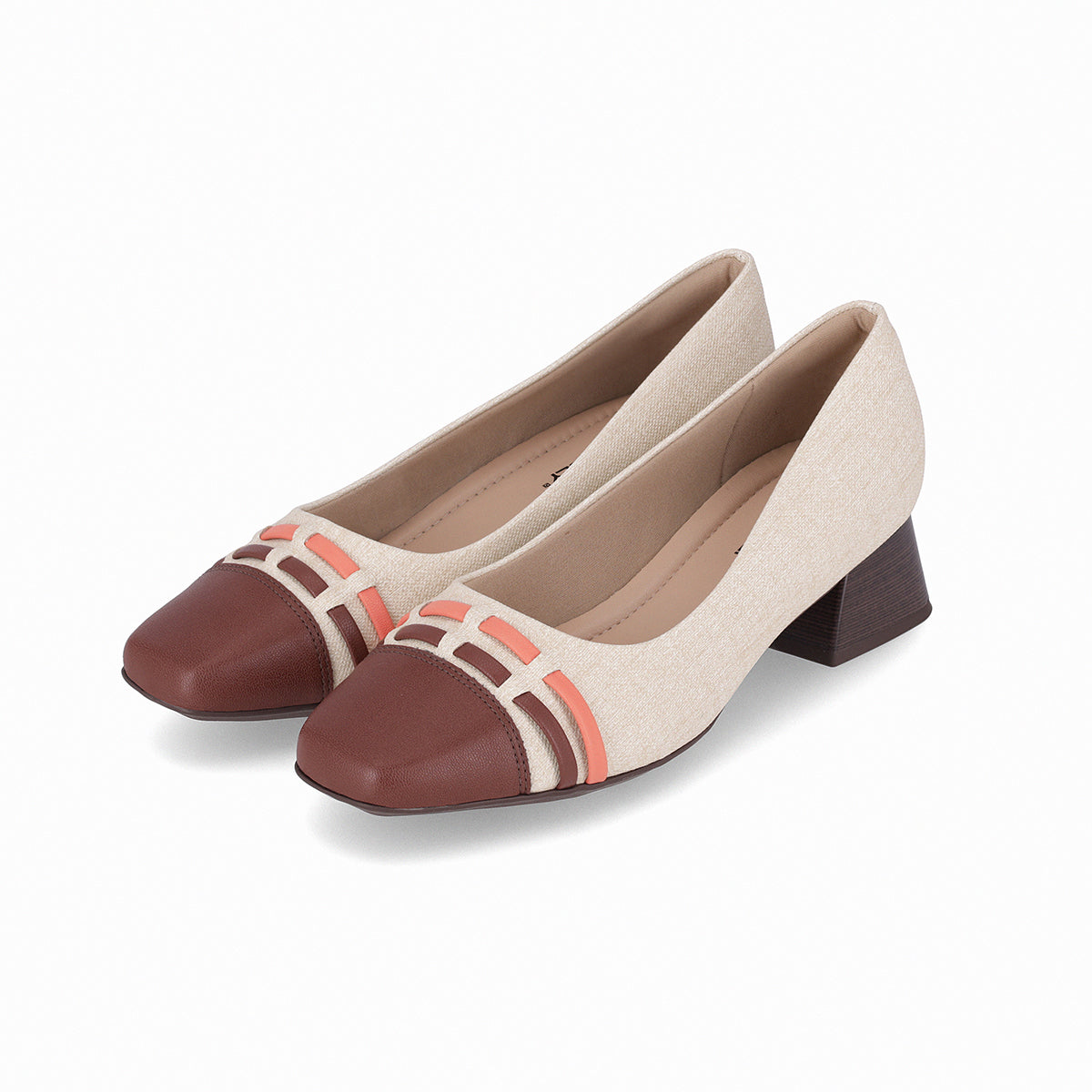 Zapato Tati Natural/Café 2