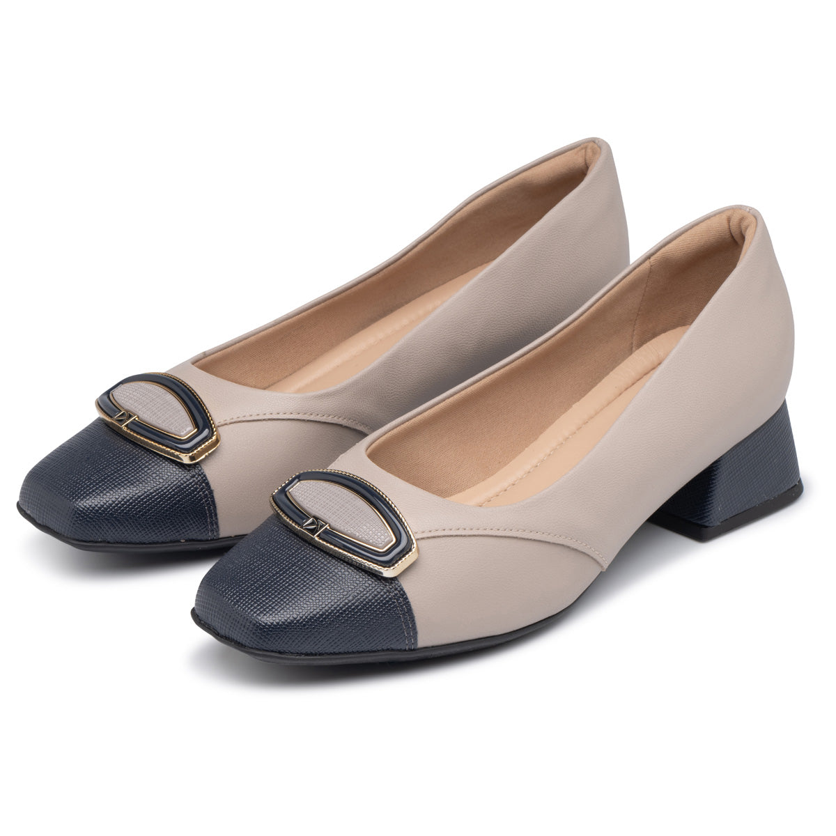 Zapato Tati Azul/Taupe 324