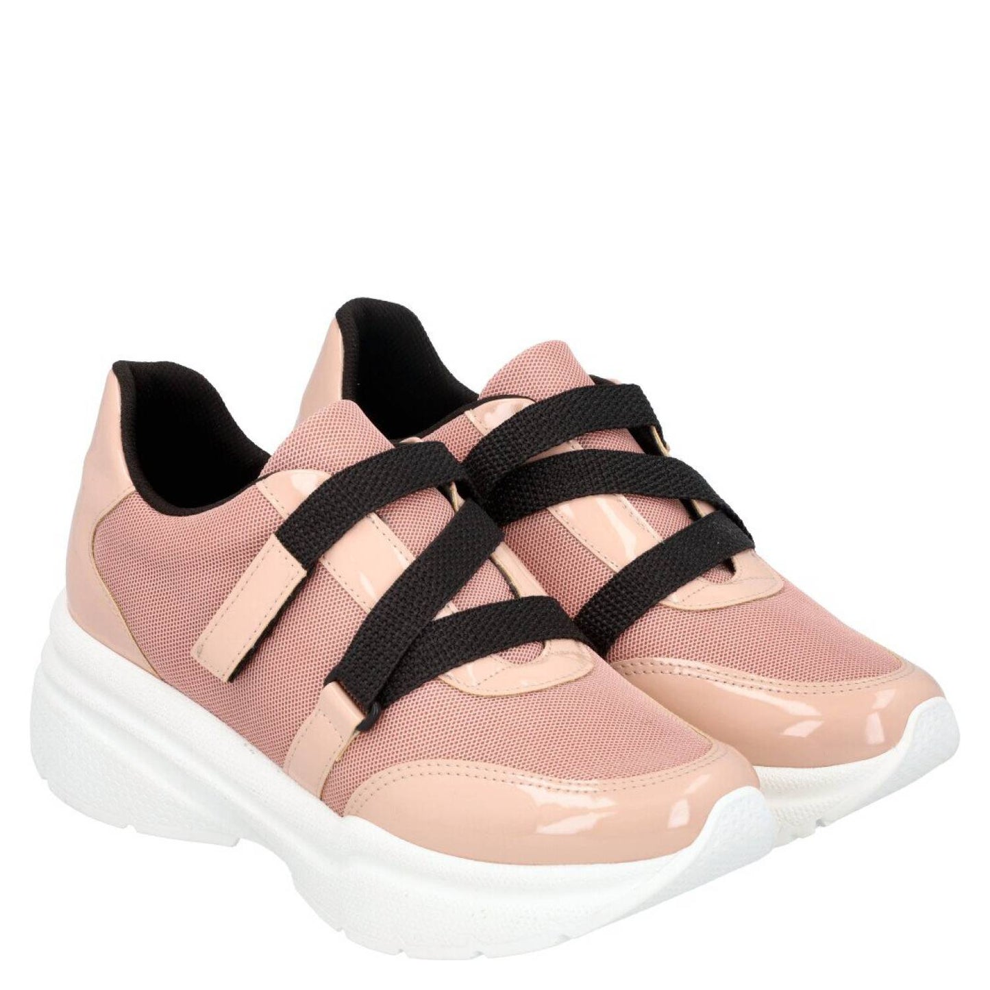 Zapatilla Barbara Rosa/Negro