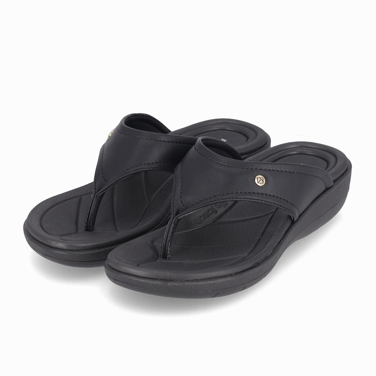 Sandalia Fascitis Anabela Negro 16