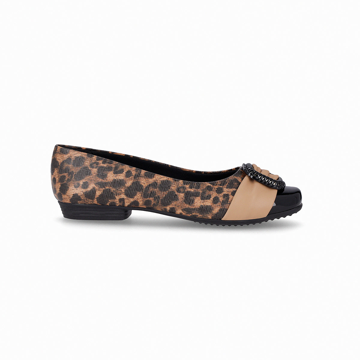 Zapato Raquel Negro/Animal Print