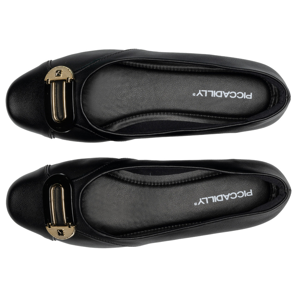Zapato Raquel Negro/Dorado