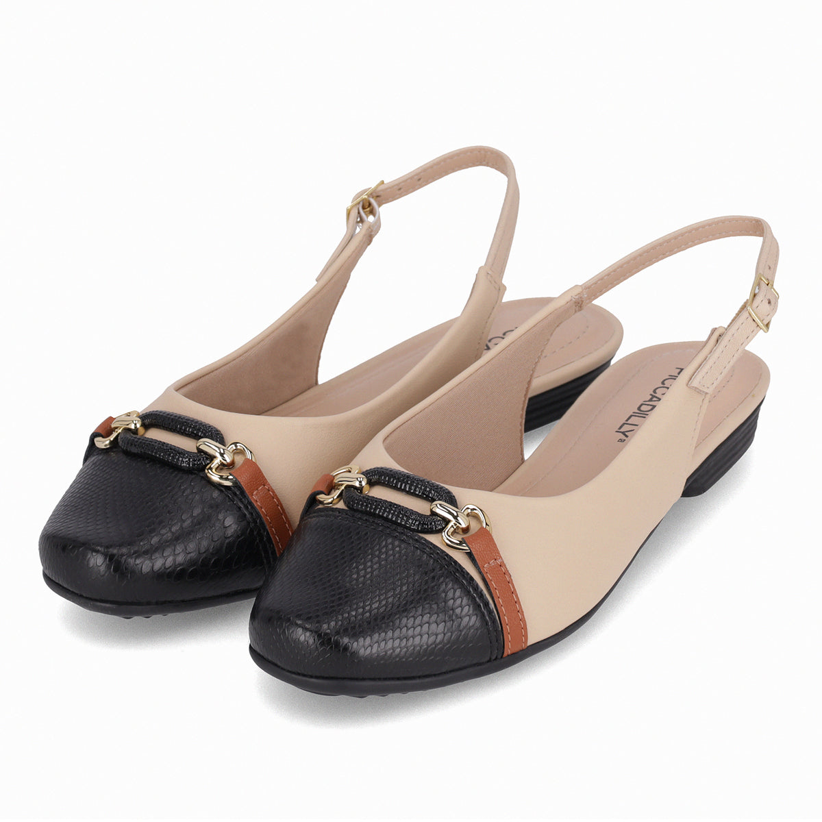 Ballerina Raquel Nude/Negro 517