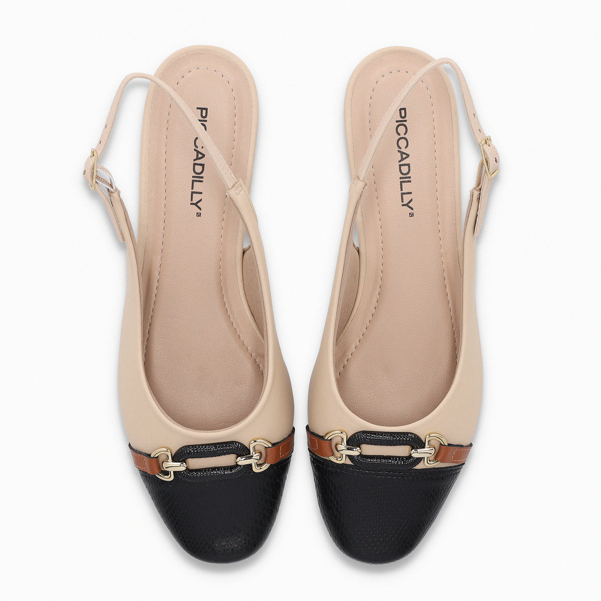 Ballerina Raquel Nude/Negro 517