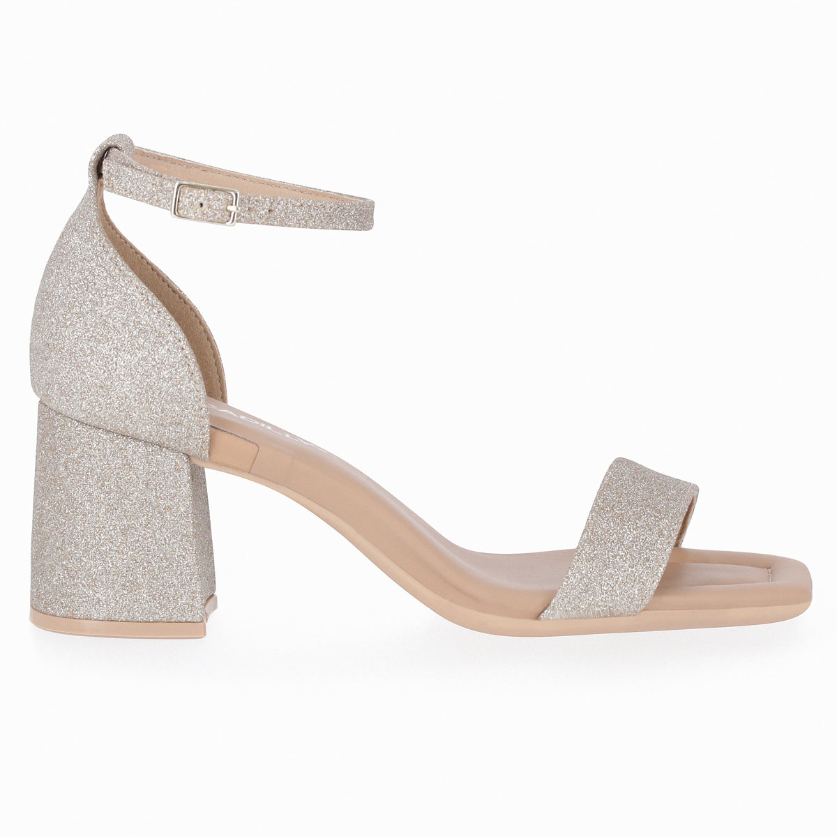 Sandalia Flavia Glitter Champagne