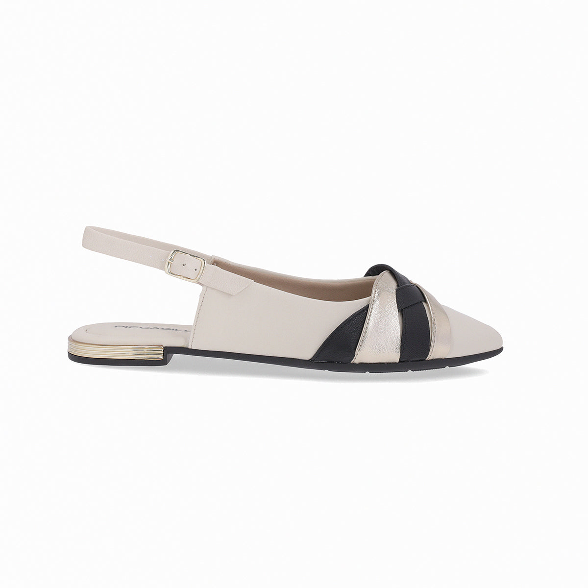 Zapato Ana Negro/Dorado