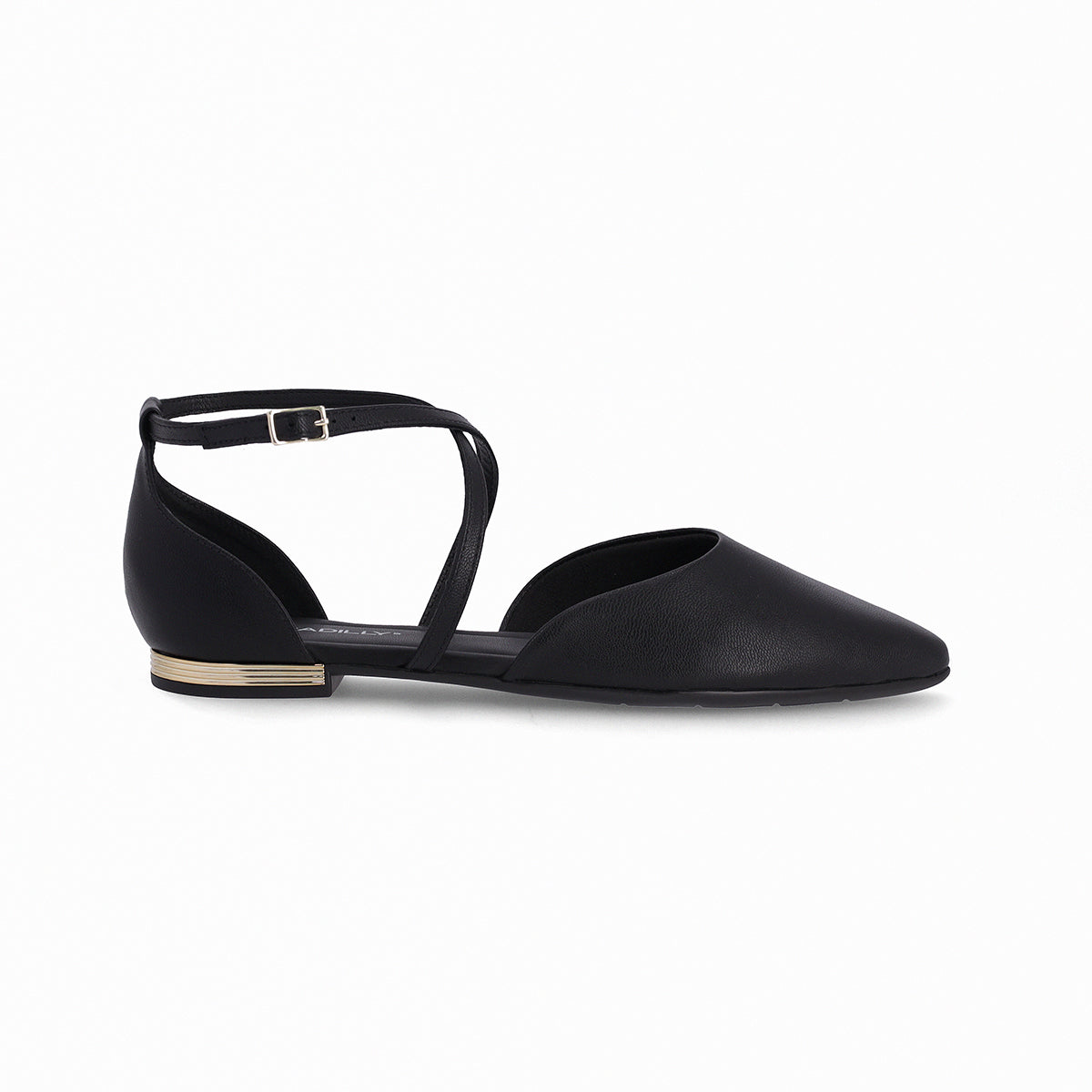 Zapato Ana 36 Negro/Dorado