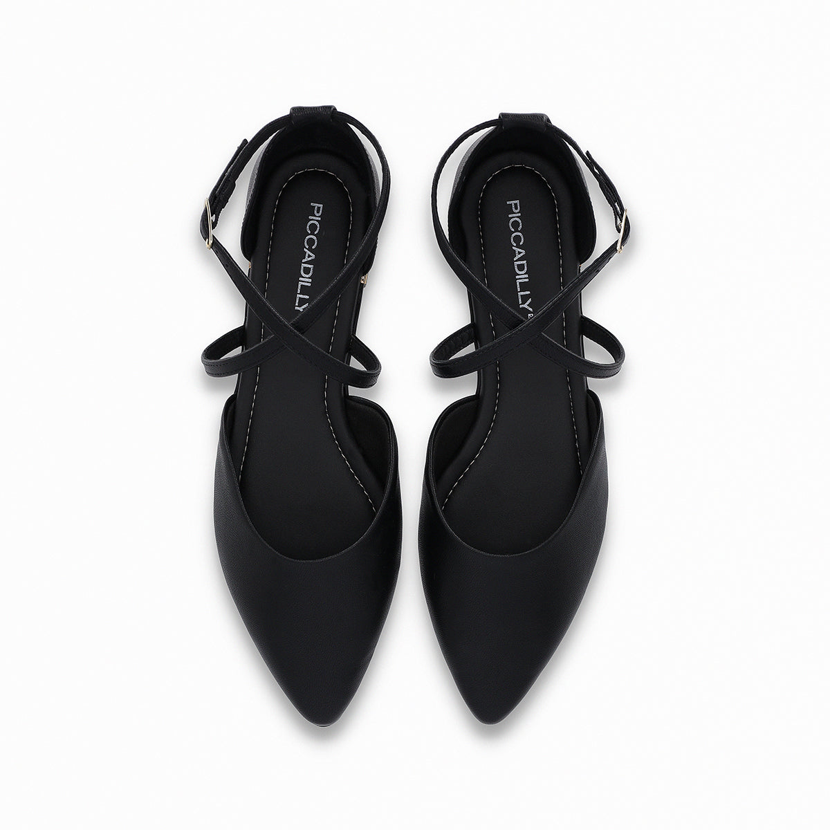 Zapato Ana 36 Negro/Dorado