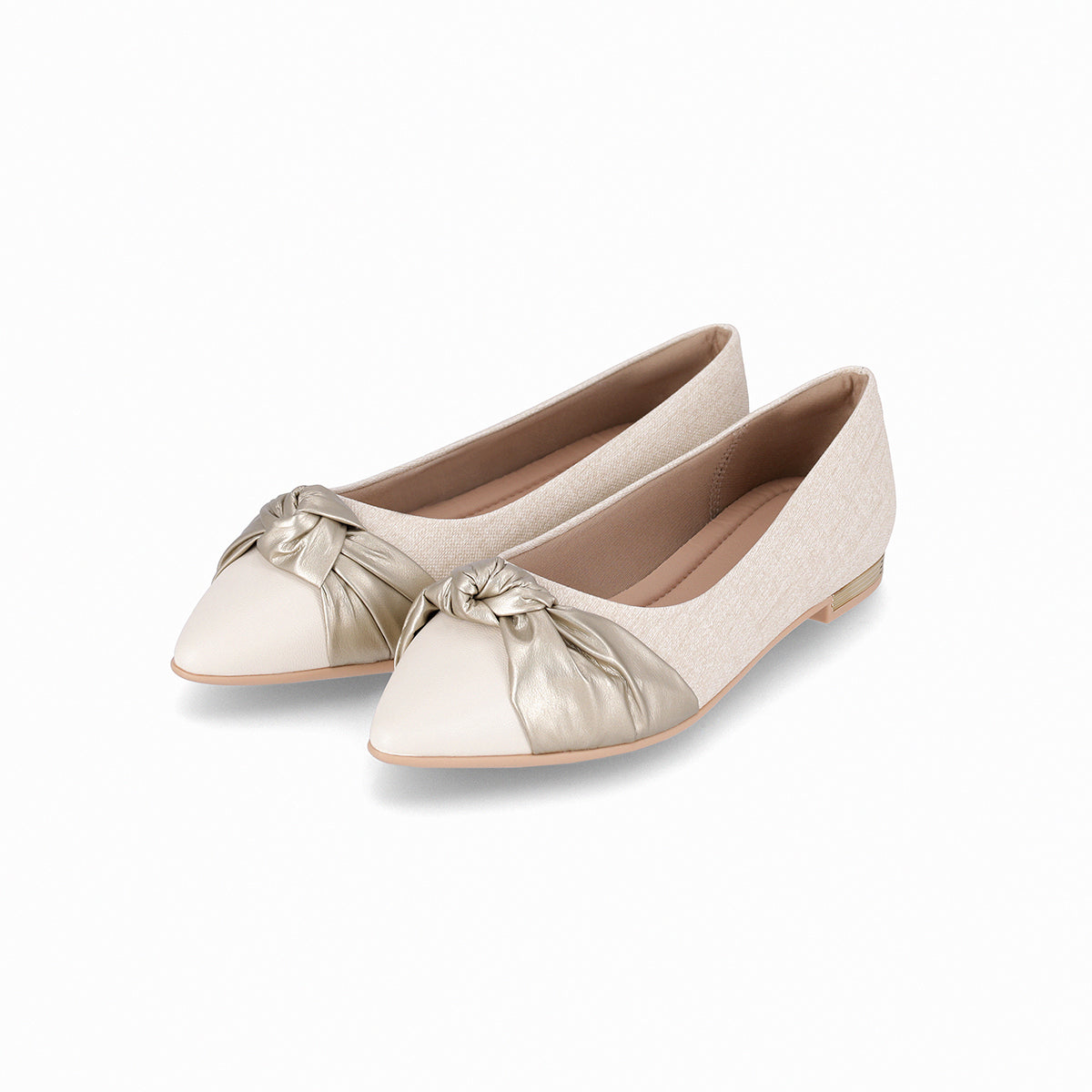 Zapato Ana Natural/Dorado
