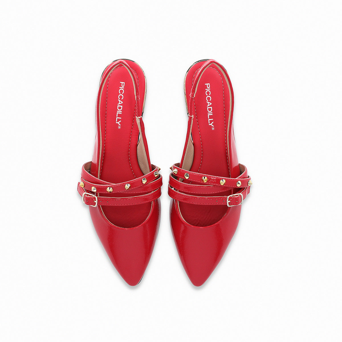 Zapato Ana Rojo/Dorado