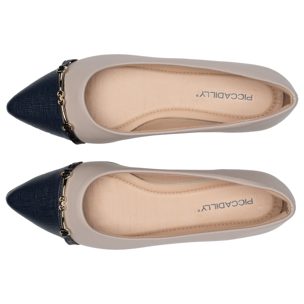 Zapato Ana Azul/Taupe 629