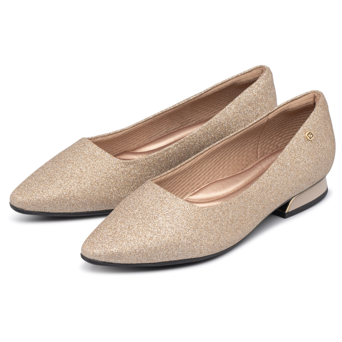 Zapato Silvia Champagne Glitter 54
