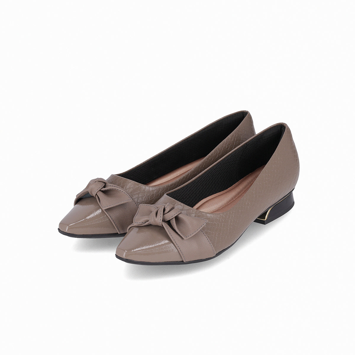 Zapato Silvia/Moño Taupe