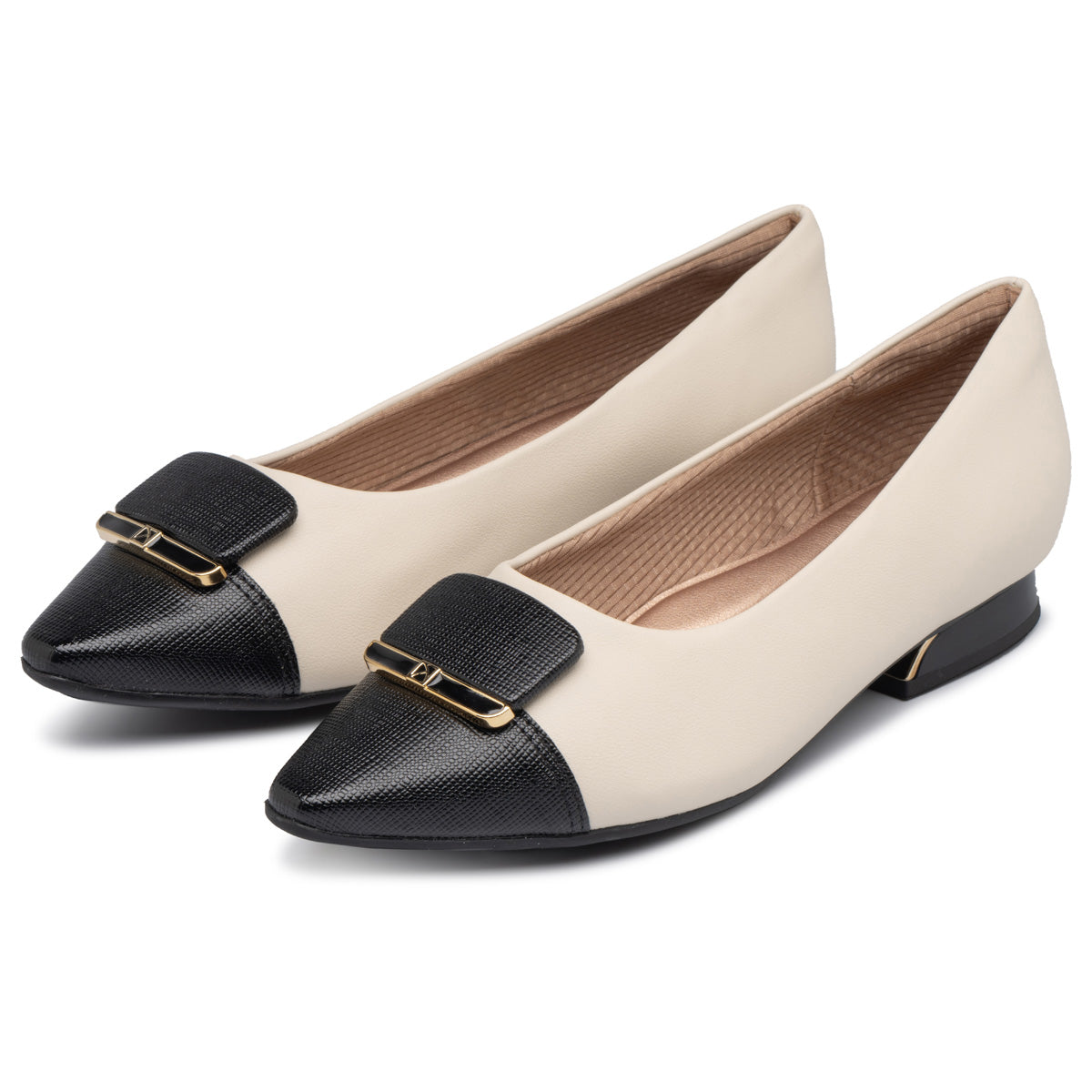 Zapato Silvia Negro/Hueso 688