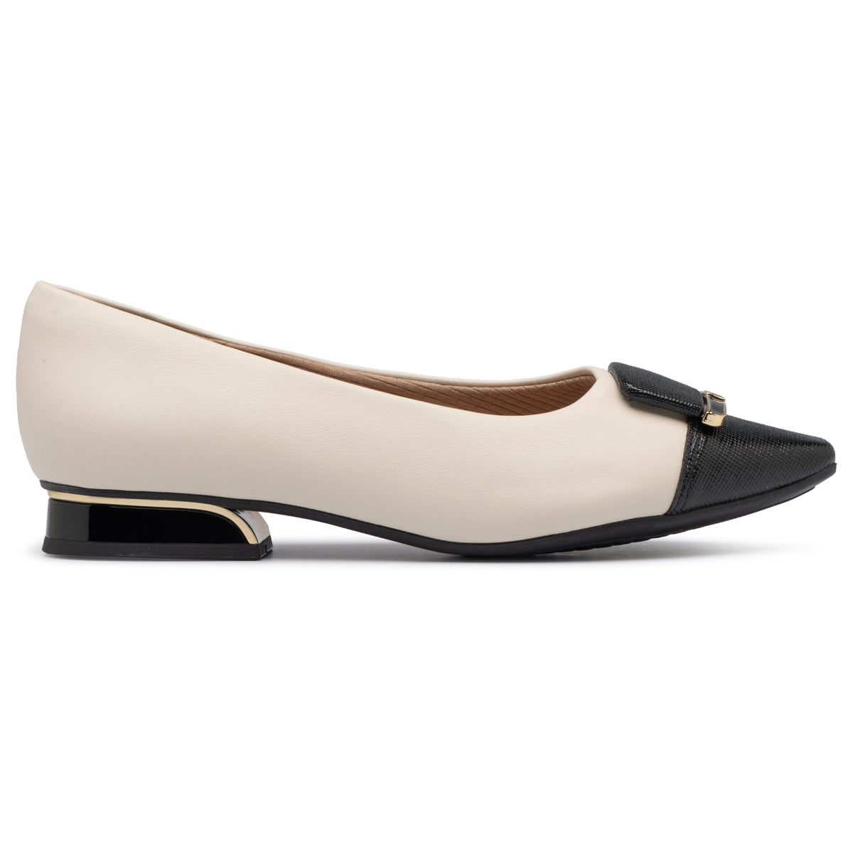 Zapato Silvia Negro/Hueso 688