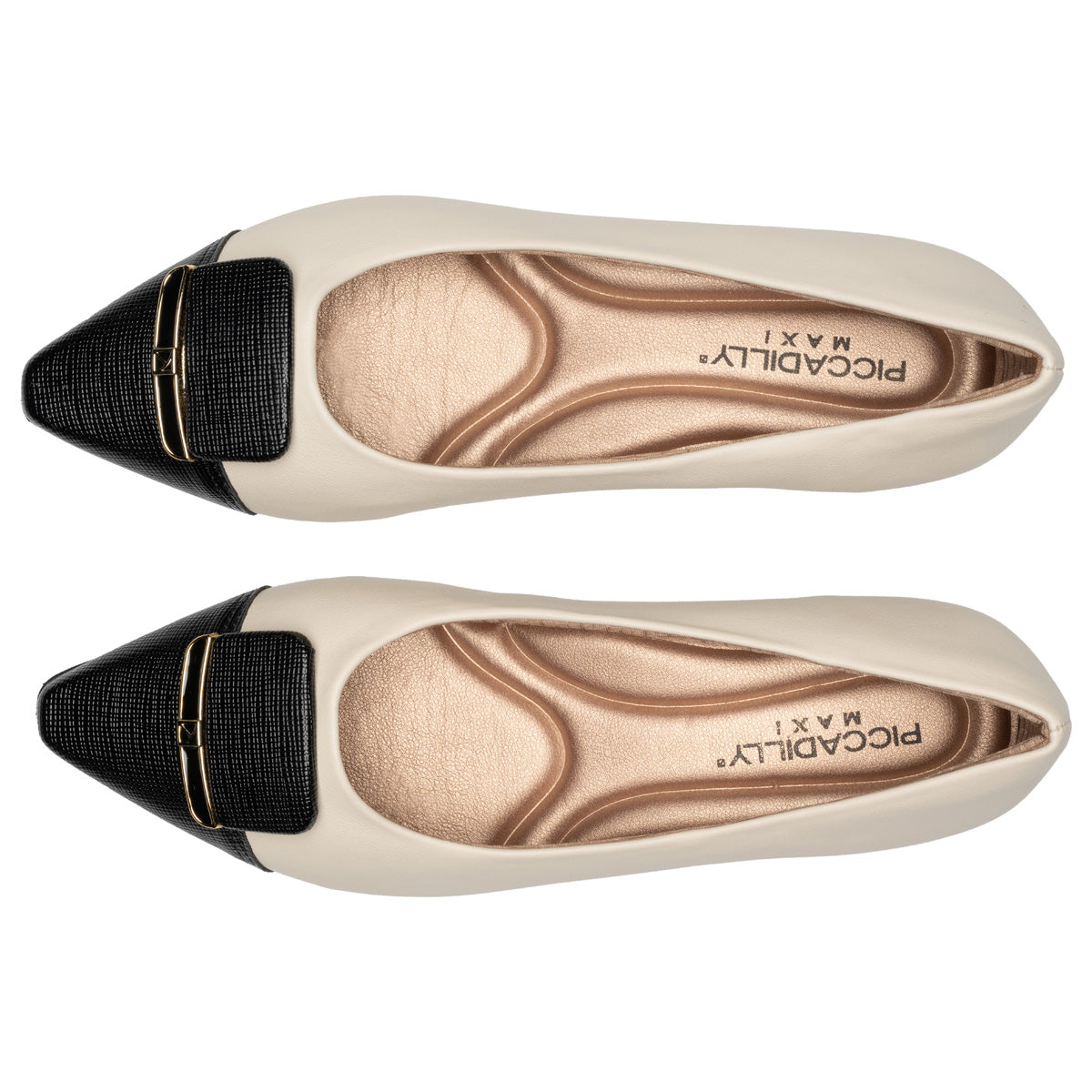 Zapato Silvia Negro/Hueso 688