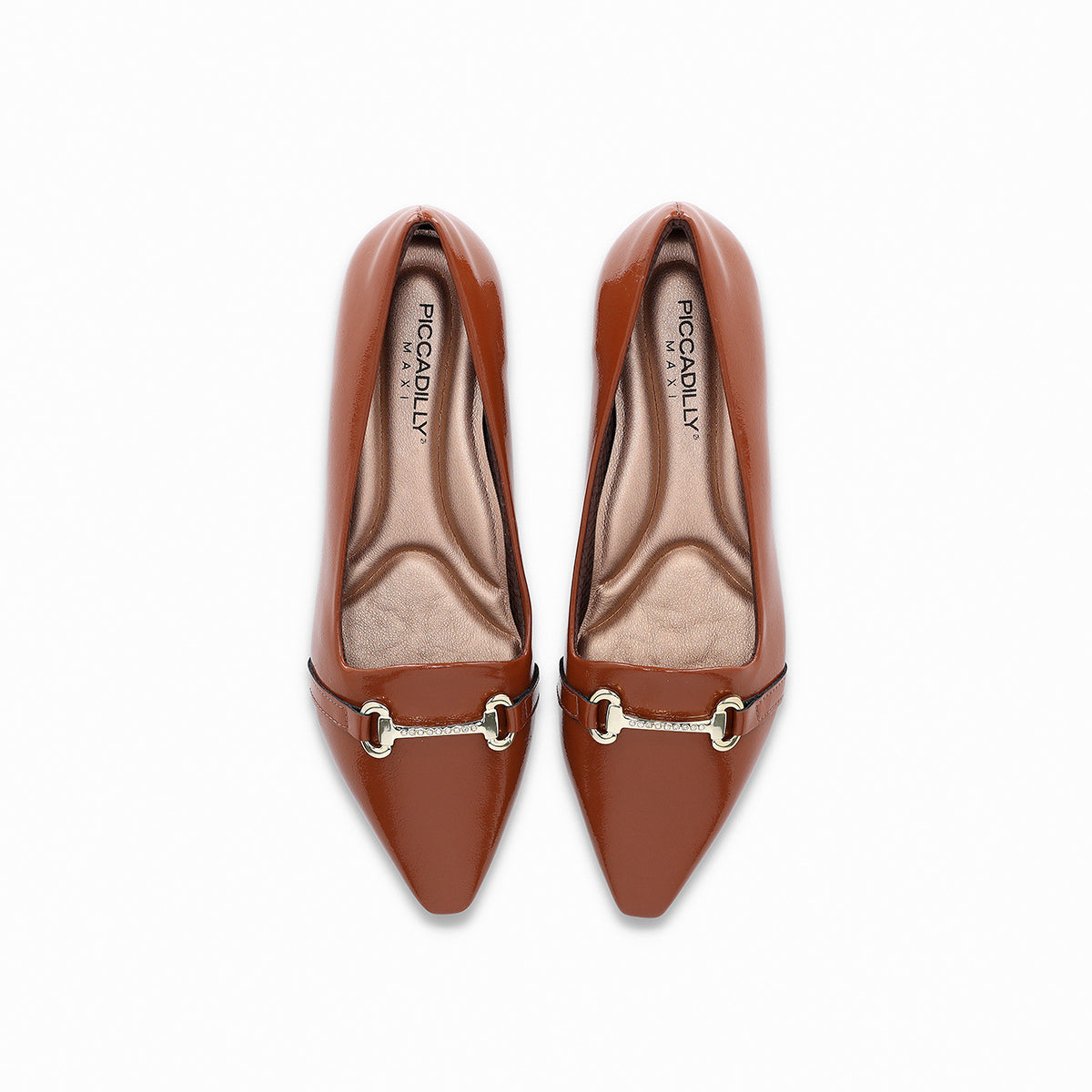 Zapato Silvia 910 Caramelo/Dorado