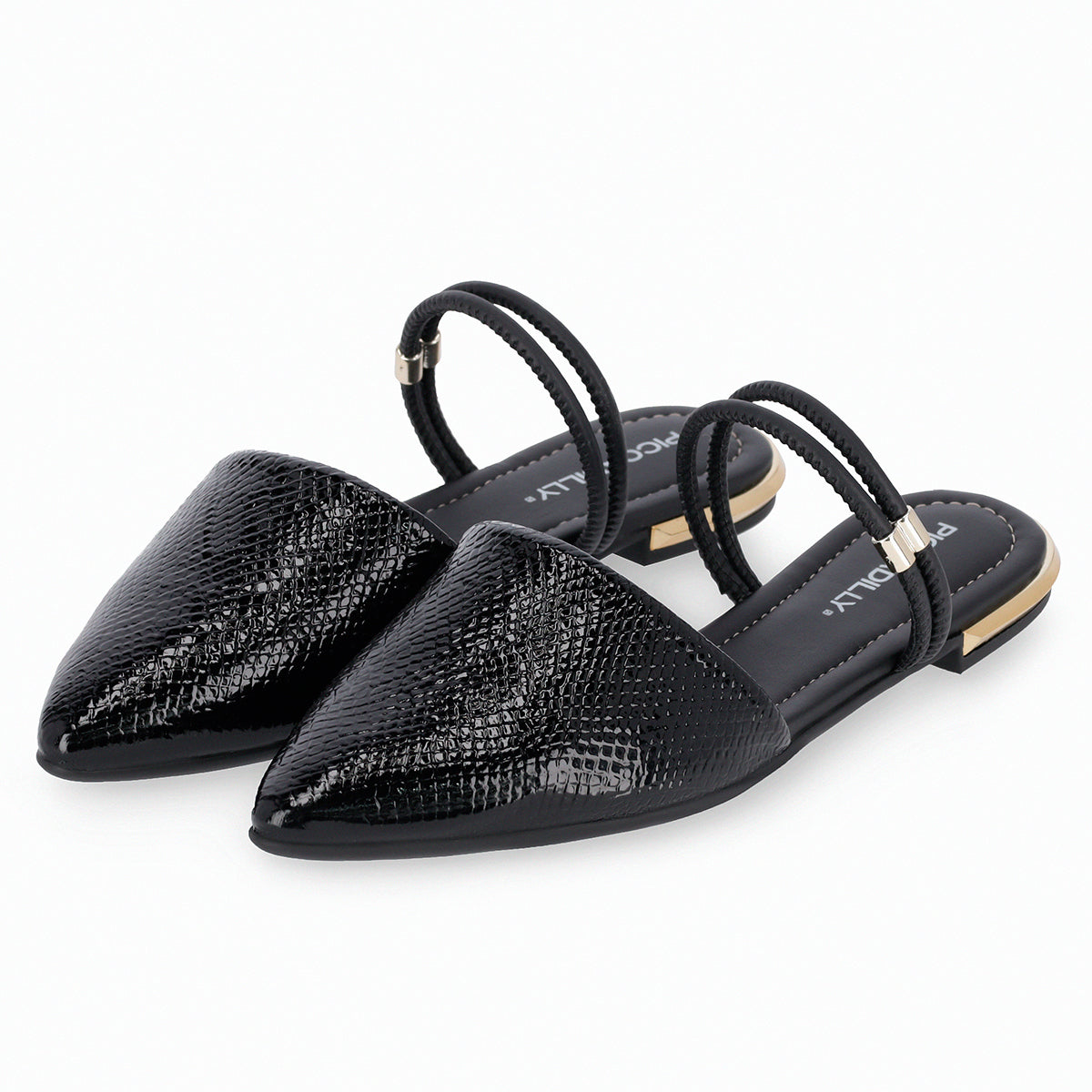 Zapato Ana Reptil Negro