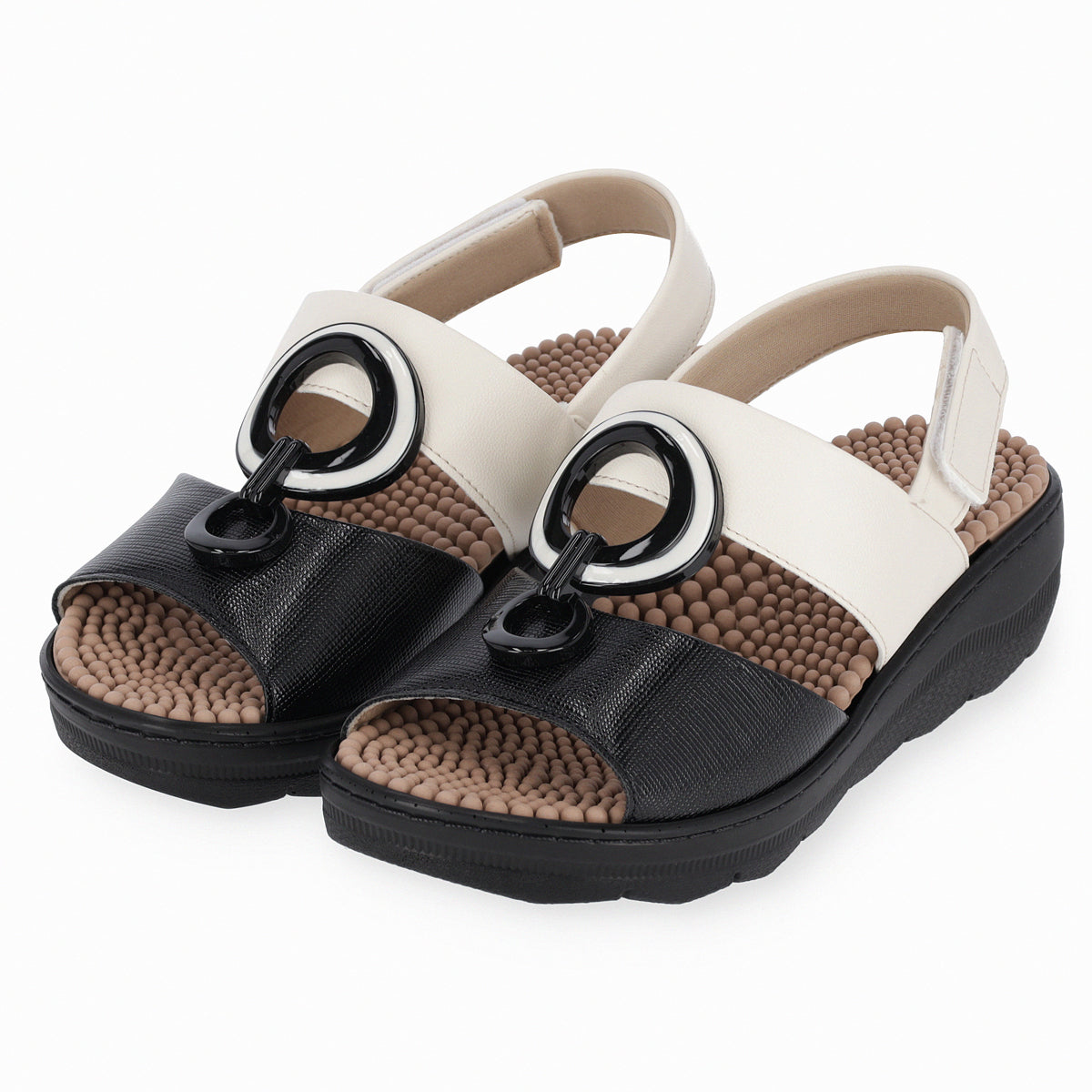 Sandalia SPA Blanco y Negro