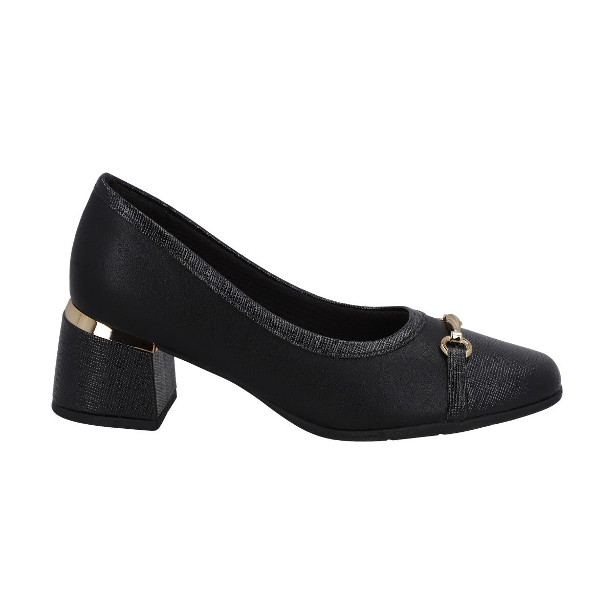 Zapato Estela Negro/Dorado